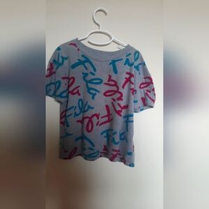 Fila t shirt for girl size 10-12 color grey